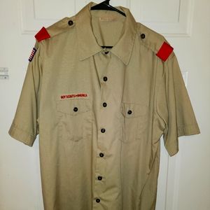 BSA Boy Scout Adult Uniform Shirt - Used Men's XL
